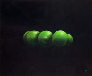 Vijf groene appels